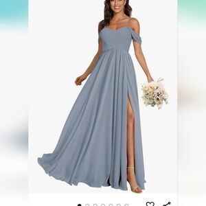Blue bridesmaid dress